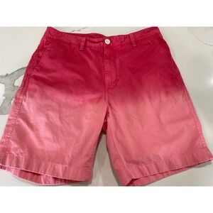 Vineyard Vines‎ Ombre Dip Dyed Island Shorts Hull Pink Size 32 SI36